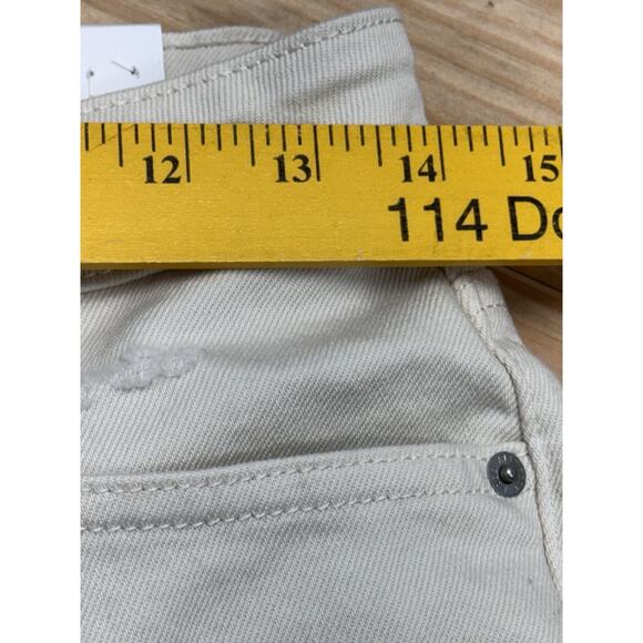 Free Assembly Women’s Denim Jeans Super High Rise Straight Size 4 Raw Hem - Picture 9 of 11